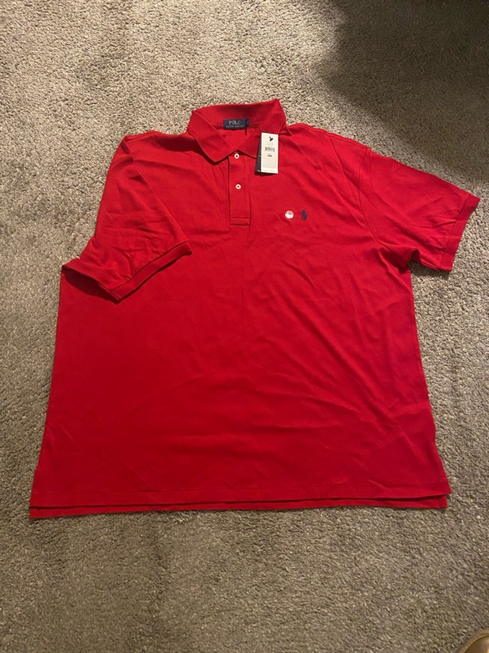 Polo by Ralph Lauren Men’s Red Short-Sleeve Polo with Embroidered Logo